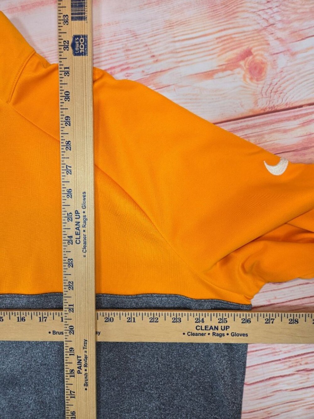 Nike Golf Mens Orange Half-Zip Long Sleeve Pullover XXL - Picture 8 of 8